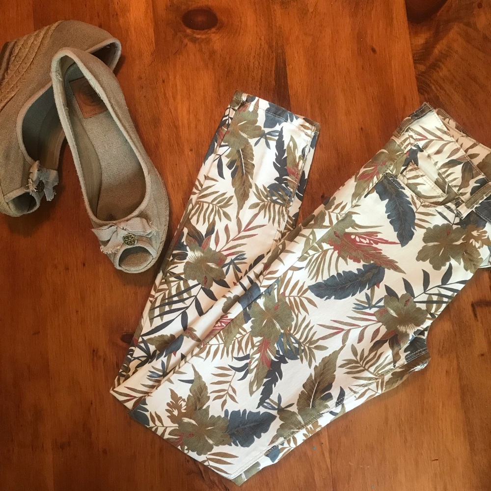 zara floral skinny jeans - Picture 2 of 5